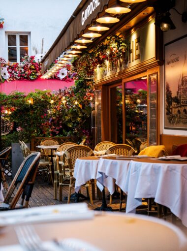 Détail de l'art de la table chez Gavroche Paris